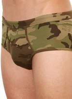 Thumbnail for your product : THE WHITE BRIEFS Camouflage Print Briefs - Mens - Green Multi