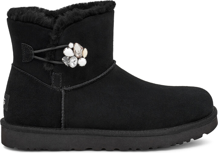 UGG Mini Bailey Button Pearl Gem Boot - ShopStyle