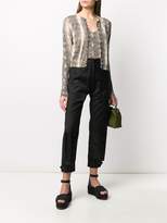 Thumbnail for your product : John Galliano Pre Owned 1990's snakeskin print top and cardigan set