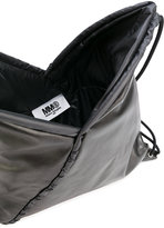Thumbnail for your product : MM6 MAISON MARGIELA geometric drawstring backpack