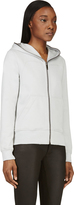 Thumbnail for your product : Gareth Pugh Grey Full Zip Hooded Sweatshirt