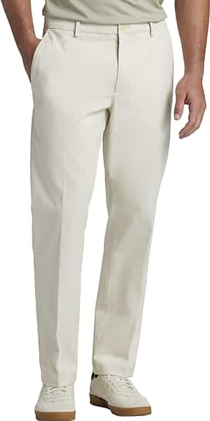 Joseph Abboud Men's Modern Fit Comfort Stretch Chinos Bone White ...