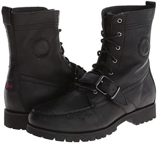 black polo boots mens