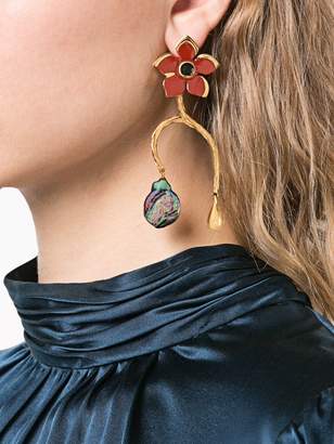 Lizzie Fortunato Poinsettia Vine earrings
