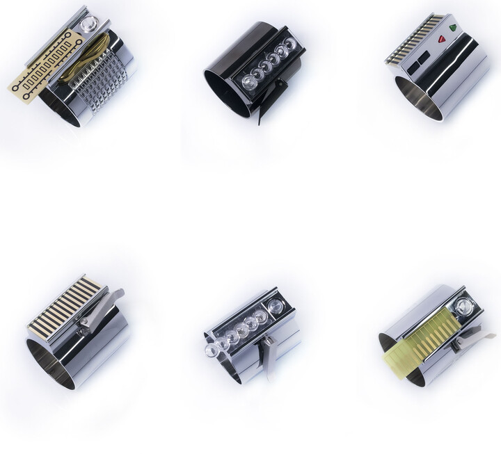 DamienSaber Metal Hilt Parts Button Box For Obi Wan Luke Skywalker Lightsbaer Custom Handles Accessories