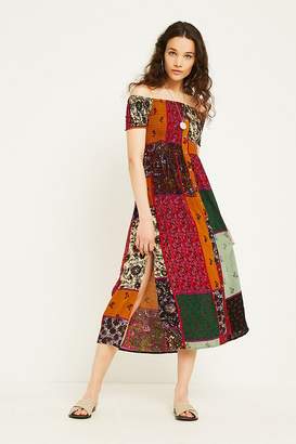 Urban Outfitters Monica Patchwork Midi Dress