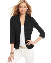 Thumbnail for your product : Charter Club Three-Quarter-Sleeve Blazer