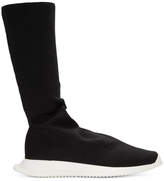 Thumbnail for your product : Rick Owens Black Runner Stretch Sock Sneakers