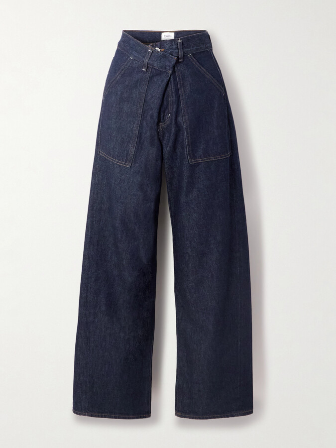 Citizens of Humanity - Ines Utility Crop Organic High-rise Wide-leg Jeans - Blue