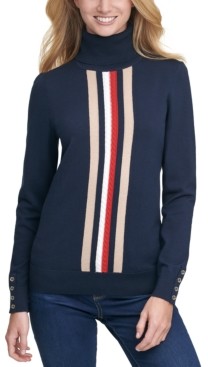 Tommy Hilfiger Stella Striped Cotton Sweater - ShopStyle
