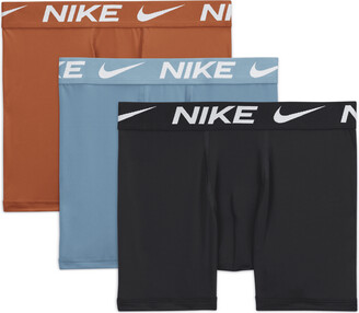 Nike Big Kids' Solid Boxer Briefs (3-Pack) in Orange