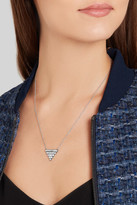 Thumbnail for your product : Ileana Makri Pyramid 18-karat White Gold Diamond Necklace