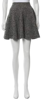 Alexander McQueen Wool Mini Skirt Black Wool Mini Skirt