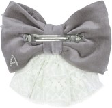 Thumbnail for your product : ANOUKI Velvet Effect Bow W/ Lace & Crystals
