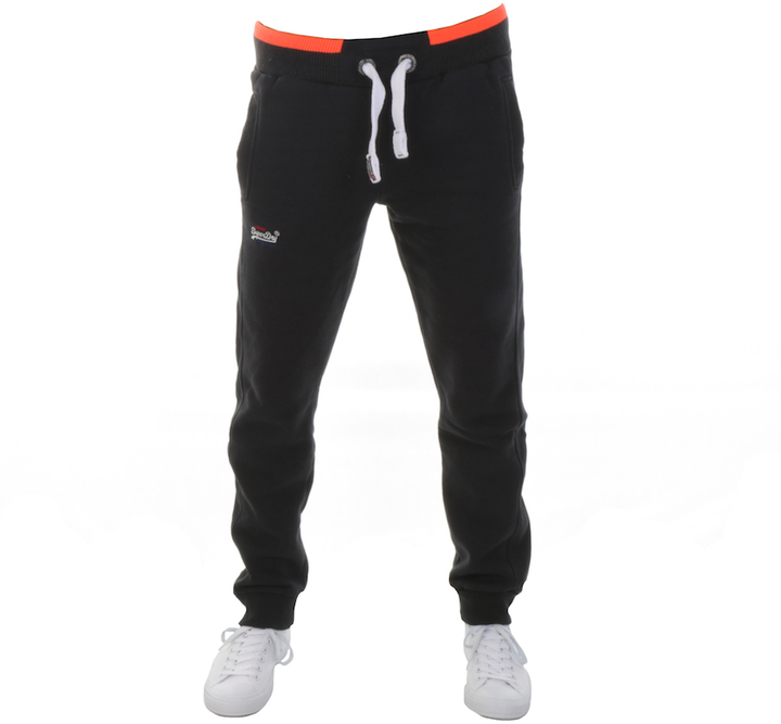 Superdry Tipped Jogging Bottoms Black - ShopStyle Trousers