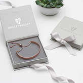 Thumbnail for your product : Hurleyburley Silk And Sterling Silver Pave Initial Charm Bangle