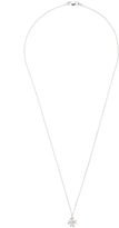 Thumbnail for your product : Sydney Evan White Gold & Pave Diamond Clover Pendant Necklace