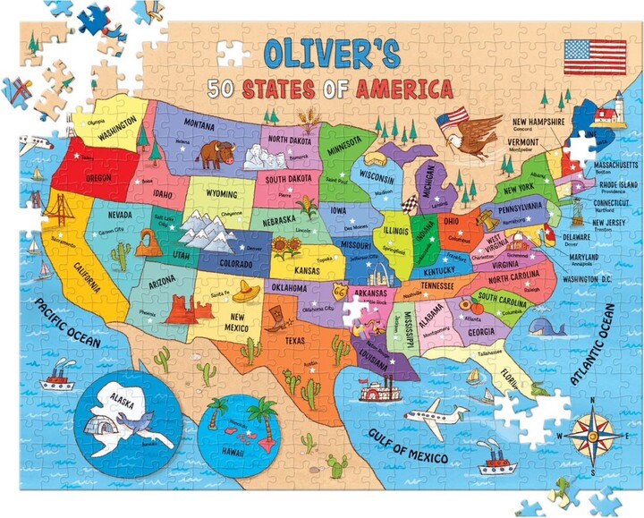 i See Me! 50 States 500-Piece Personalized Puzzle