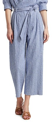 By Any Other Name Lindburg Seersucker Belted Pants