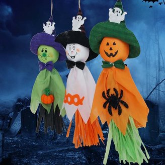 Halloween Decorative Ghosts Doll Pendants / Horror Ghost for Halloween Party Garden School Supermarket Decor Pack of 3 by Kaimao