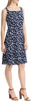 Thumbnail for your product : Chaps Floral Jersey Fit--Flare Dress