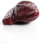 Thumbnail for your product : Lauren Merkin Burgundy Leather Quilted Magnetic Closure Clutch