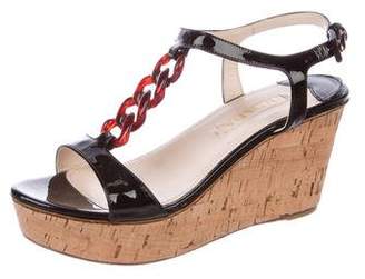 Prada Platform Wedge Sandals