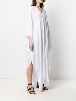 Thumbnail for your product : CARAVANA draped asymmetric V-neck dress