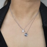 Thumbnail for your product : Ri Noor Love Lock Necklace With Pave Brilliant Cut Diamonds & Baguette Diamond Solitaire In White Gold