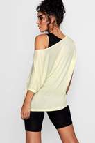 Thumbnail for your product : boohoo Lucy Rib Basic V Neck Tee