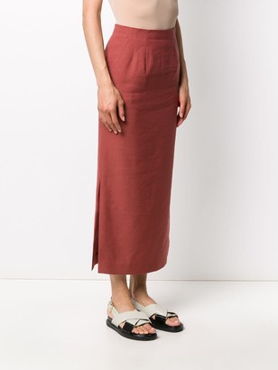 LE 17 SEPTEMBRE High-Rise Long Pencil Skirt