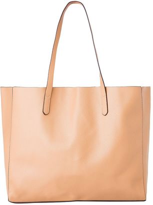 MANGO Pebbled shopper bag