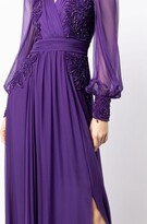 Thumbnail for your product : ZUHAIR MURAD bead-embellished V-neck evening gown