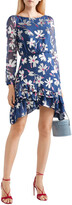 Thumbnail for your product : Saloni Felicia Ruffled Fil Coupe Silk-blend Chiffon Mini Dress