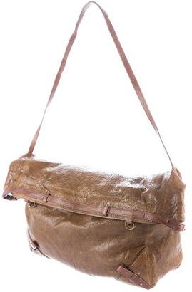 Jerome Dreyfuss Fold-Over Leather Shoulder Bag