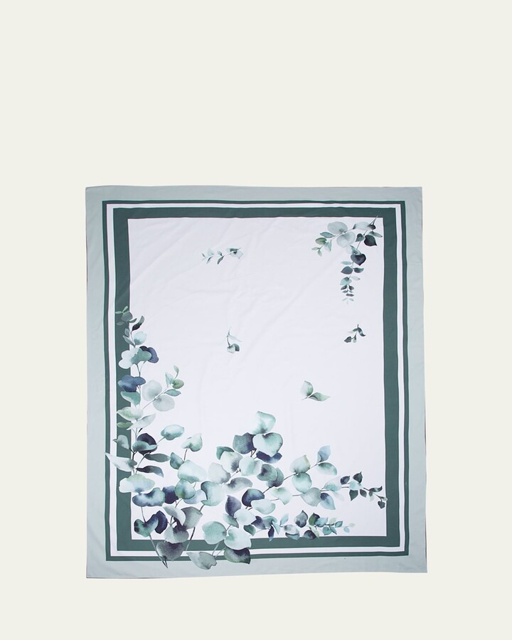 The Lino Eucalyptus Green Tablecloth, 71" x 98"