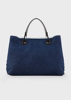 Thumbnail for your product : Emporio Armani Myea Bag Shopper In Denim