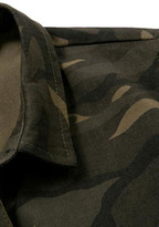 Thumbnail for your product : Romwe Asymmetric Embroidered Pocketed Camouflage Coat