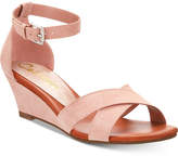 Thumbnail for your product : Callisto Strobe Crisscross Wedge Sandals