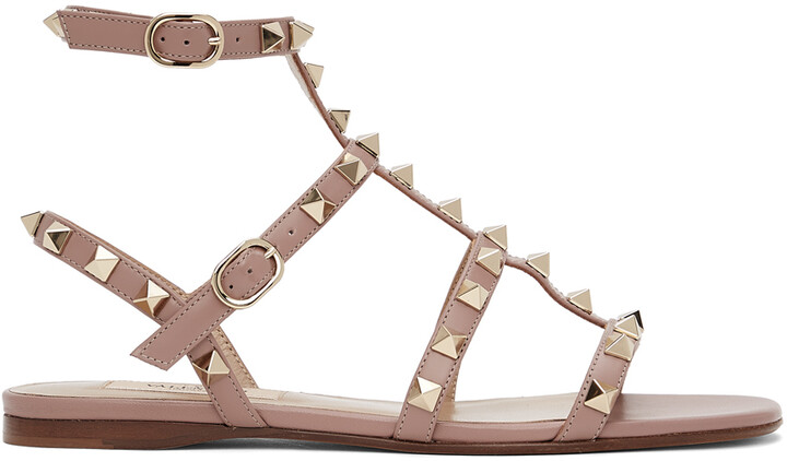 valentino sandals nude