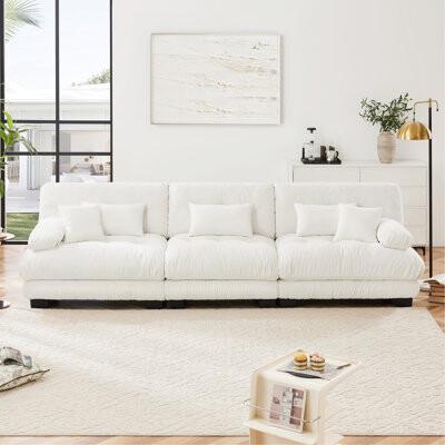 Latitude Run 3 Chenille , Deep Seat, Soft & Comfortable For Various Living Spaces, , Offices, Apartments Seat Couch, Fabric, Rooms,