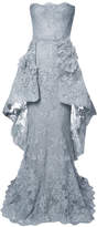 Marchesa lace bardot gown