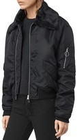 Thumbnail for your product : AllSaints Luca Faux Fur Collar Bomber Jacket