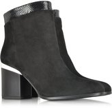 Thumbnail for your product : Hogan Black Suede and Embossed Leather Boots
