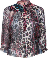 Just Cavalli - button up printed blouse - women - Soie/Viscose - 38