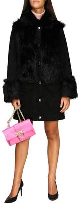 Pinko Crossbody Bags Pink Love Mini 1 Soft Bag In Leather