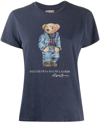 Polo Ralph Lauren Polo Bear-print cotton T-shirt - ShopStyle