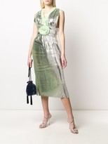 Thumbnail for your product : Marco De Vincenzo Ruffle Trim Midi Dress