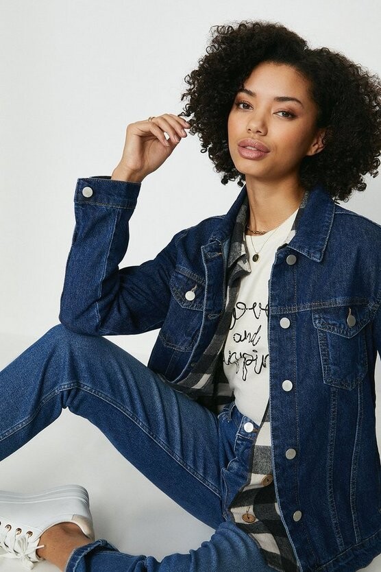 dark jean jacket womens