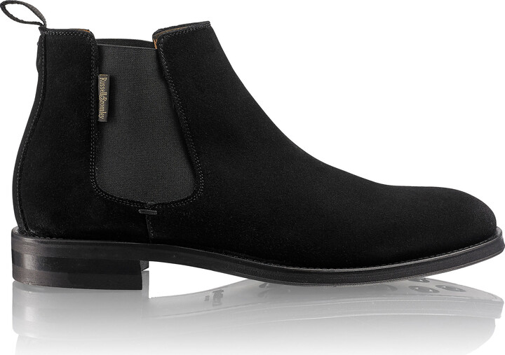 Russell & Bromley Men's Black Classic Burlington Chelsea Boots, Size